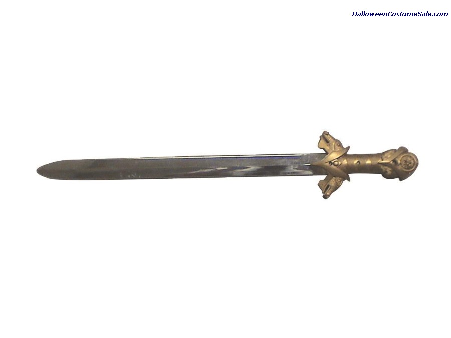 KNIGHT SWORD WITH GOLD HANDLE