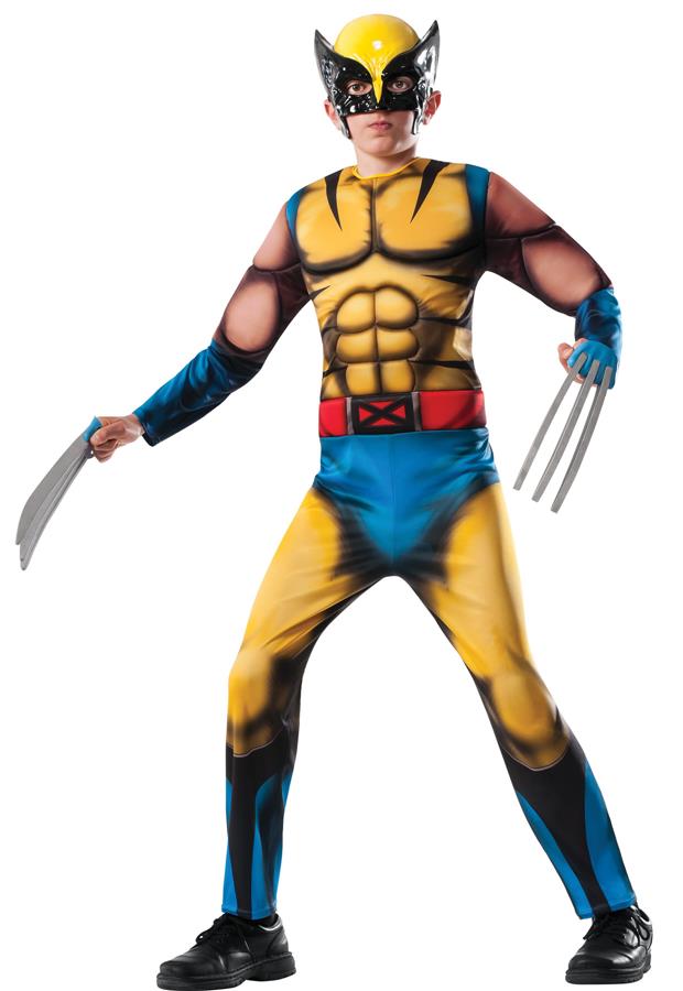Boys Deluxe Muscle Chest Wolverine Costume