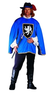 MUSKETEER ADULT COSTUME, PLUS SIZE