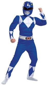 Boys Blue Ranger Classic Muscle Costume