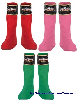 POWER RANGER BOOT COVERS - CHILD SIZE