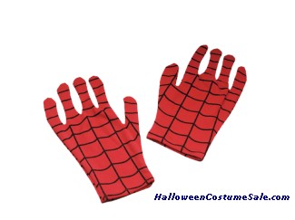 COMIC SPIDERMAN GLOVES - ADULT SIZE