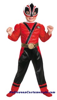 RED RANGER SAMURAI MUSCLE CHILD/TODDLER COSTUME