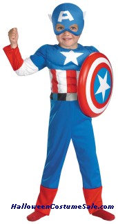 CAPTAIN AMERICA MUSCLE TODDLER/CHILD COSTUME