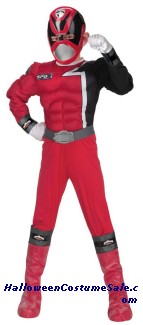 RED POWER RANGER MUSCLE CHILD COSTUME