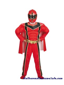 RED RANGER MUSCLE TORSO CHILD COSTUME