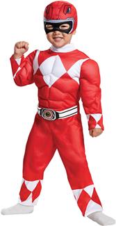 Red Power Ranger Muscle Infant Toddler Costume - Mighty Morphin