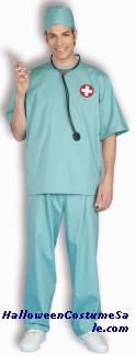 SURGICAL SCRUBS ADULT COSTUME