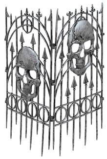 Fence Silver Skull