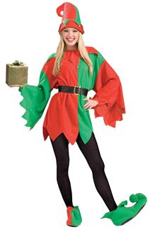 Womens Santas Helper Elf Costume