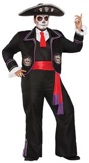 Mens Day Of The Dead Mariachi Costume