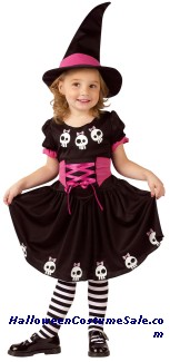 SKULL WITCH TODDLER COSTUME