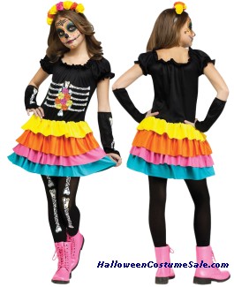 DAY OF THE DEAD CHILD COSTUME