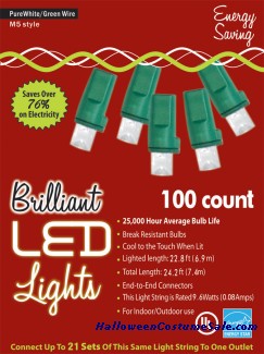 100L M5 PURE WHITE HOLIDAY LIGHTS