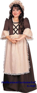 COLONIAL GIRL CHILD COSTUME