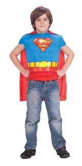 SUPERMAN MUSCLE SHIRT CAPE CHILD COSTUME
