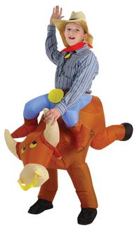 Boys Bull Rider Inflatable Costume