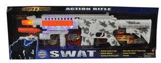 SWAT ACTION WHITE SILENCER RIFLE