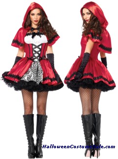 GOTHIC RED ADULT COSTUME