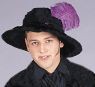 Musketeer hat comes with a purple plume. It fits most adults and children beccause there is a stretchable piece in the hat to help it fit most head sizes. All for one, and one for all! Just pick out your favorite musketeer costume with this hat.