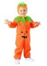 Pumpkin costume includes jumpsuit &amp; hood.