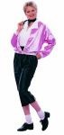 50s Pink Lady includes black satin pedal pushers, white satin top &amp; black scarf. Pink lady jacket in picture available separately.