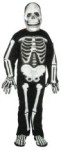 Skeleton Costume includes 3-D EVA jumpsuit, EVA mask, gloves and feet.