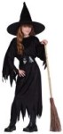 Witch costume includes gown, belt &amp; hat.