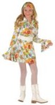 Flower Girl Costume includes zip closure dress, vinyl belt and headband.