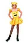 Pumpkin Puff costume includes puff skirt dress &amp; hat.