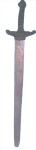 Two Handed Board Sword - Large two handed plastic sword, right out of the Middle Ages. 36 inches long.