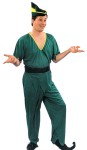 <span class="Apple-style-span" style="border-collapse: collapse; font-family: Verdana; white-space: pre; "><span class="Apple-style-span" style="font-size: small;">PETER PAN/ELF/ROBIN HOOD ADULT COSTUME  </span>- </span>Includes shirt, pants &amp; vinyl belt. One size. (Elf Shoes &amp; Hat not included).