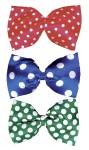 Jumbo Polka Dot Bow Tie - 15 wide. Polka dot bow tie with an elastic neck band.