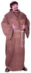 Medieval Monk Adult Costume (Plus Size) - Step back into the middle ages with this authentic Monk look.  Costume includes: under robe, hoop with capelet, wig and rope belt. Fits most adults up to 300 lbs.