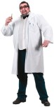 Dr. Coat Adult Costume (Plus Size) - Long White Lab Coat. Size fits 44-50. Material: Poly Cotton