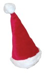 Party hat designed to be worn as a normal hat. One size allows desired fit over your own hair. Lined hat with plush detailing.