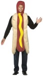 Hot Dog Adult Costume - Look good enough to eat! One piece foam construction hot dog and bun with mustard accent. One size fits most adults.