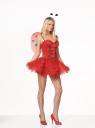 Includes: velvet and tulle dress, headpiece and wings. Shoes and pantyhose not included.