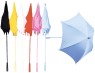 <font color="#000000" face="Arial" size="2">25 wide nylon 
parasol in a great selection of colors. Its 31 ½ inches long from the tip of the 
parasol to the end of the handle.</font>